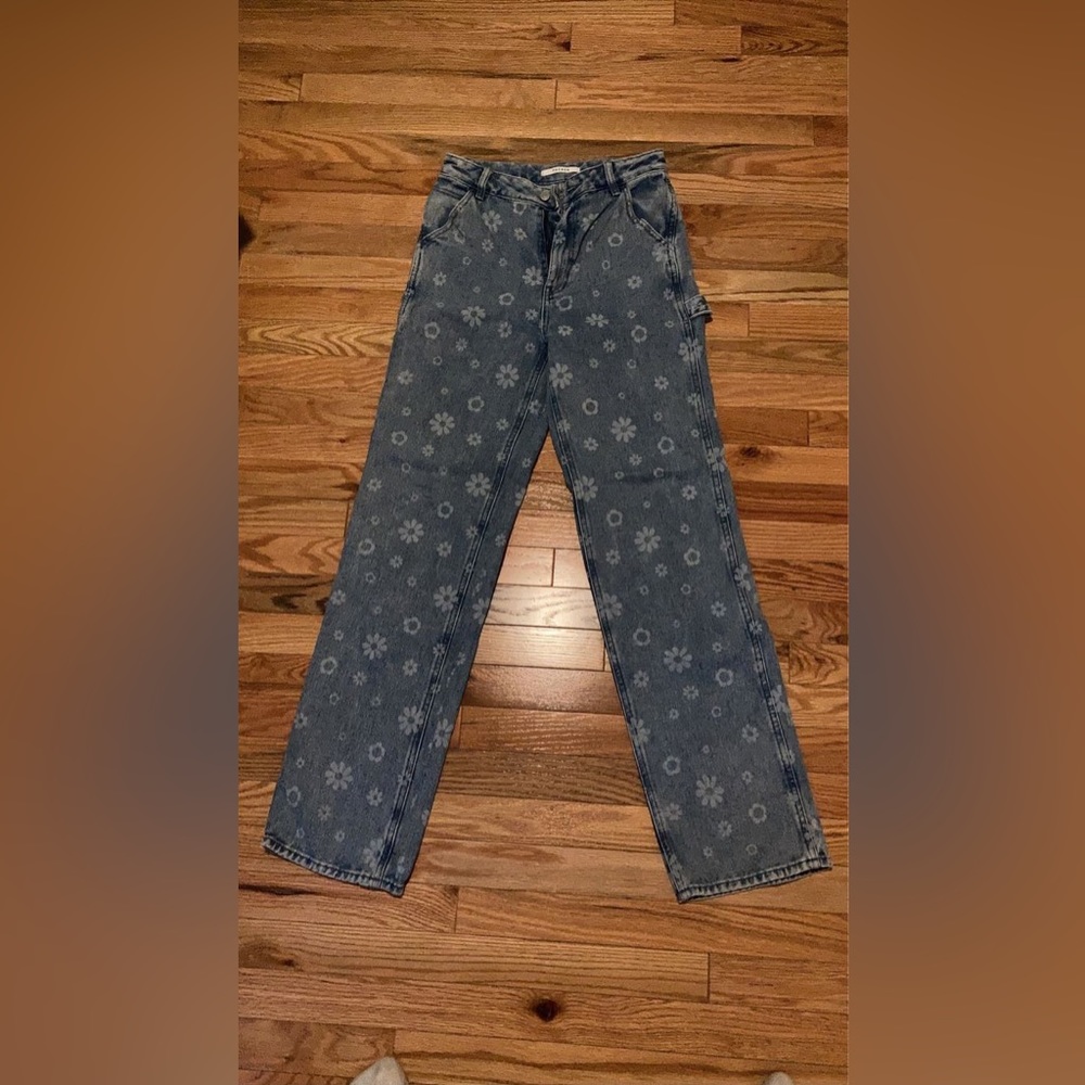 PacSun floral jeans